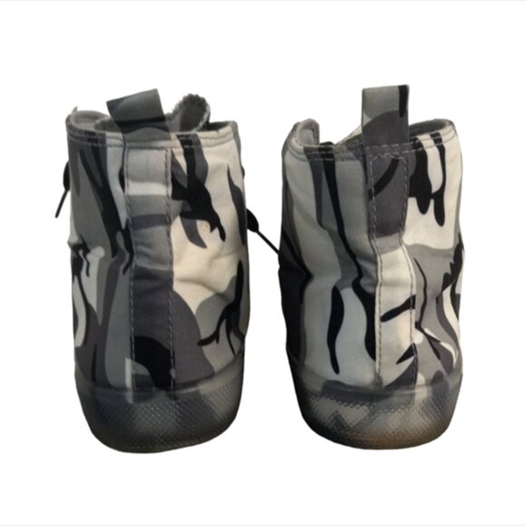 Taxi Black Grey Camouflage Camo HIGH TOP sneakers Shoes Size 8 - Picture 4 of 10